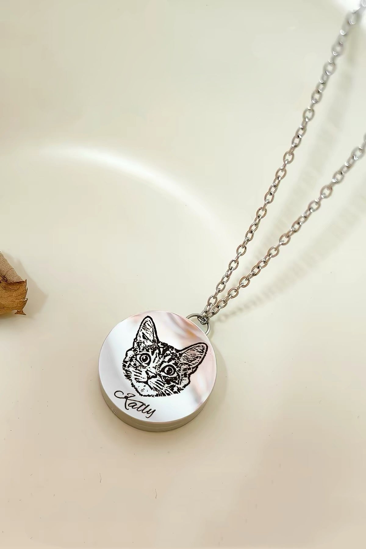 Custom Pet Portrait Fur Locket Necklace