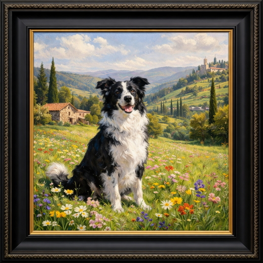 Country-style oil painting