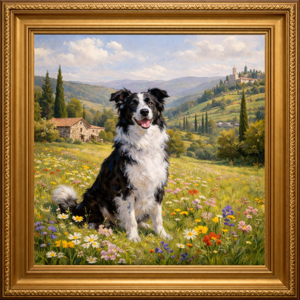 Country-style oil painting