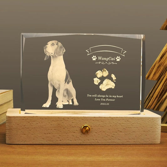 Landscape Crystal Night Light (Flat Engraving)