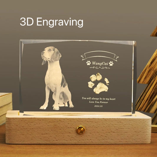 Landscape Crystal Night Light (3D Engraving)