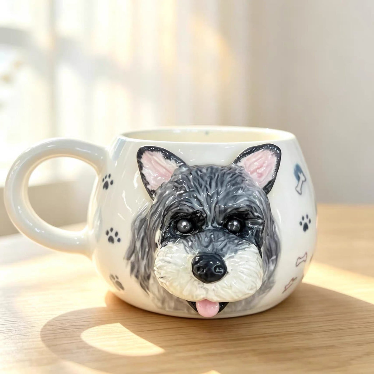 Custom 3D Pet Portrait Mug (1 pet per cup)