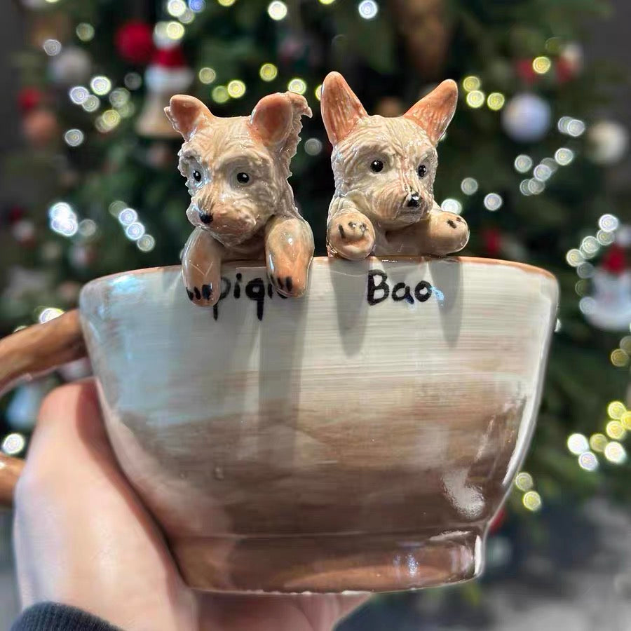 Custom Full‑Body Perched Pet Mug